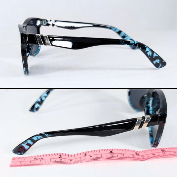 Blenders Millenia X2 Black Blue Tortoise Shell Dark Lens Unisex Sunglasses - Picture 3 of 7